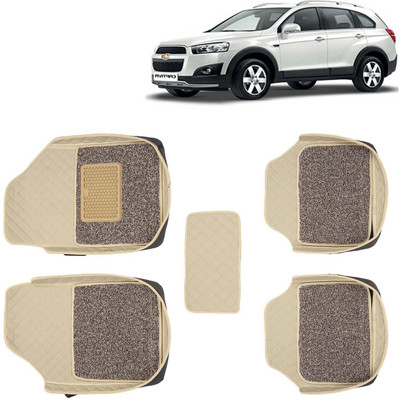 Kingsway Leatherite 7D Mat For  Chevrolet Captiva(Beige)