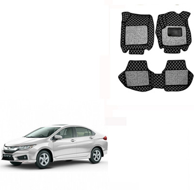 Autorepute Leather 7D Mat For  Honda New City(Black)