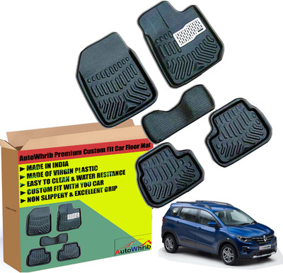 Autowhrib Plastic 3D Mat For  Renault Triber(Black)