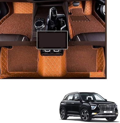 Autoclow Leatherite 7D Mat For  Hyundai Creta(Brown)