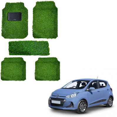 Oshotto Rubber, Plastic Standard Mat For  Hyundai i10(Green)