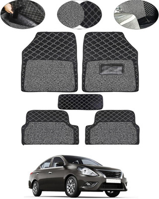 MSNP Leatherite 7D Mat For  Nissan Sunny(Black)