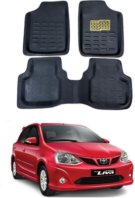 ARNEJA Polyutherine 3D Mat For  Toyota Etios Liva(Black)