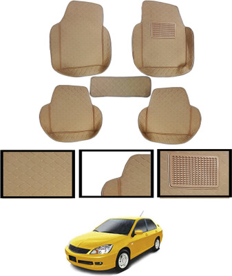 MATIES Leatherite 7D Mat For  Mitsubishi Universal For Car(Beige)