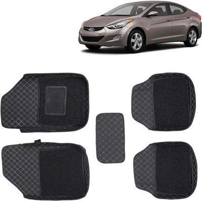 Kingsway Leatherite 7D Mat For  Hyundai Elantra(Black)