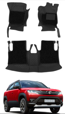 TOFIT ENTERPRISES Leatherite 7D Mat For  Maruti Suzuki New Brezza(Black)