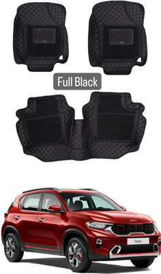 onefit enterprises Leatherite 7D Mat For  Kia Sonet(Black)