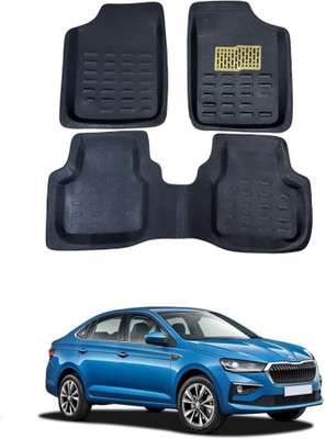 arneja trading company Polyutherine 3D Mat For  Skoda Slavia(Black)