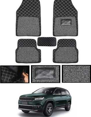 MATIES Leatherite 7D Mat For  Jeep Meridian(Black)