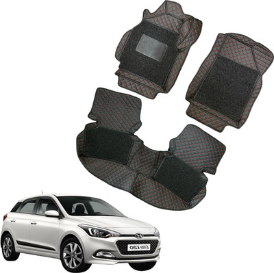 onefit enterprises Leatherite 7D Mat For  Hyundai Elite i20(Red)