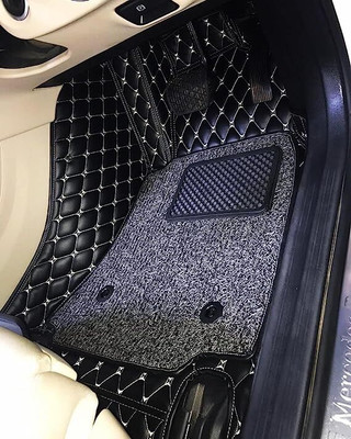 Footsace Leather 7D Mat For  Hyundai Verna(Black)