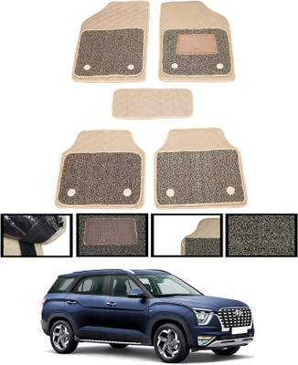 MATIES Leatherite 7D Mat For  Hyundai Alcazar(Beige)