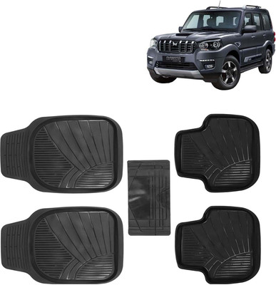 Kingsway PVC Tray Mat For  Mahindra Classic(Black)
