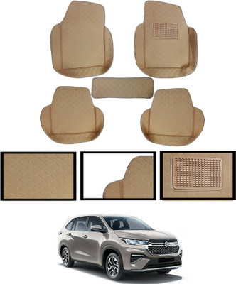 MATIES Leatherite 7D Mat For  Maruti Universal For Car(Beige)
