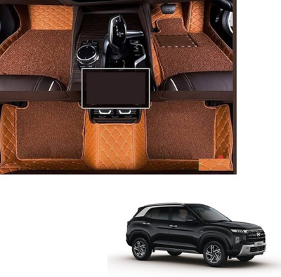 Autoclow Leatherite 7D Mat For  Hyundai Creta(Brown, Brown)