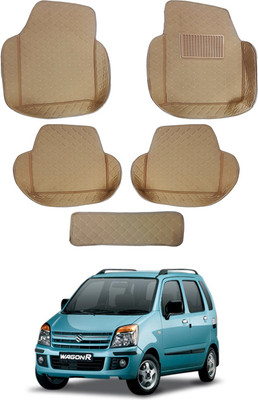 MATIES Leatherite 7D Mat For  Maruti Suzuki WagonR(Beige)
