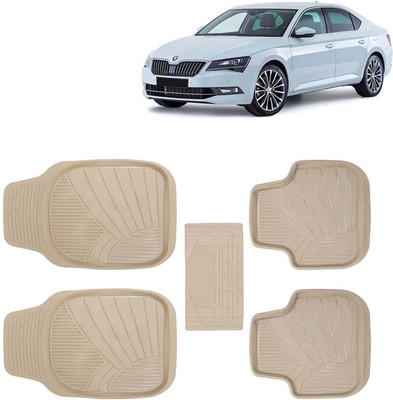 Kingsway PVC Tray Mat For  Skoda Superb(Beige)