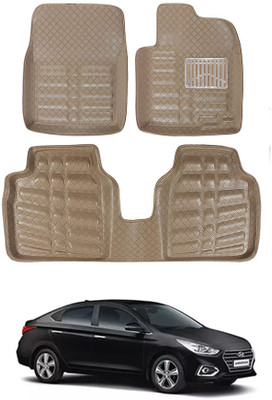 MATIES Plastic 5D Mat For  Hyundai Verna(Beige)