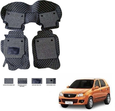 TOFIT ENTERPRISE Leatherite, PVC, EVA 7D Mat For  Maruti Alto K10(Black, Silver)