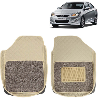 Kingsway Leatherite 7D Mat For  Hyundai Verna(Beige)