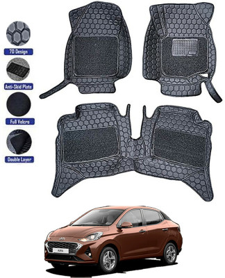 AYW Leatherite 7D Mat For  Hyundai Aura(Black)