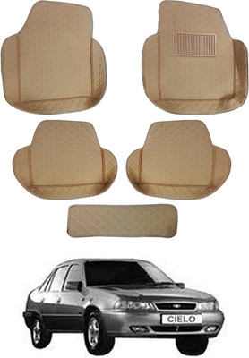 MATIES Leatherite 7D Mat For  Daewoo Cielo(Beige)