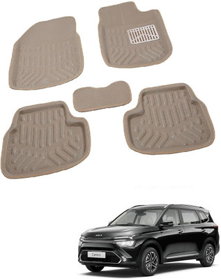 ROSHNEER ENTERPRISES PVC 3D Mat For  Kia Carens (6 Seater)(Beige)
