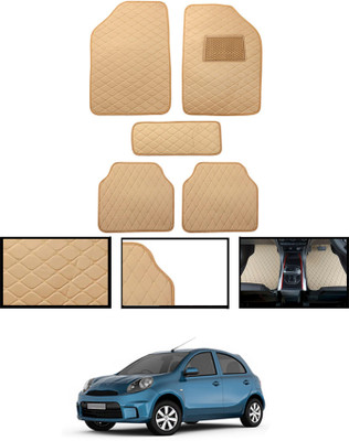 MATIES Leatherite Standard Mat For  Nissan Micra Active(Beige)