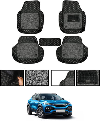 MATIES Leatherite 7D Mat For  Renault Kiger(Black)