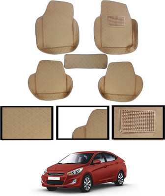 AYW Leatherite 7D Mat For  Hyundai Verna(Beige)