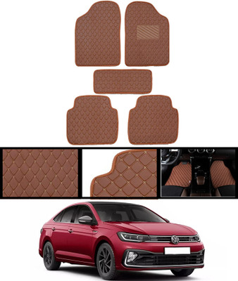 MSNP Leatherite Standard Mat For  Volkswagen Virtus(Brown)
