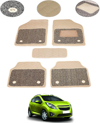 MSNP Leatherite 7D Mat For  Chevrolet Beat(Beige)