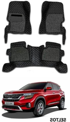 Welvis Leatherite 7D Mat For  Kia Seltos(Black)