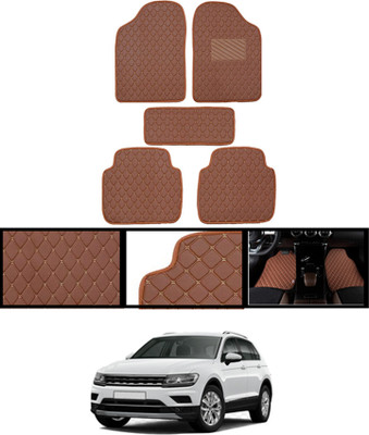 CCMM Leatherite Standard Mat For  Volkswagen Tiguan(Brown)