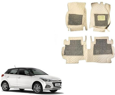 Autorepute Leather 7D Mat For  Hyundai Elite i20(Beige)