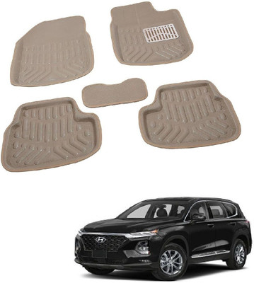 ROSHNEER ENTERPRISES PVC 3D Mat For  Hyundai SantaFe(Beige)