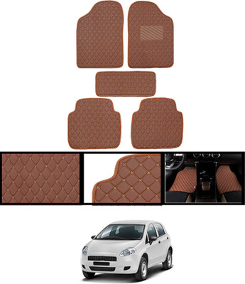 MATIES Leatherite Standard Mat For  Fiat Punto(Brown)