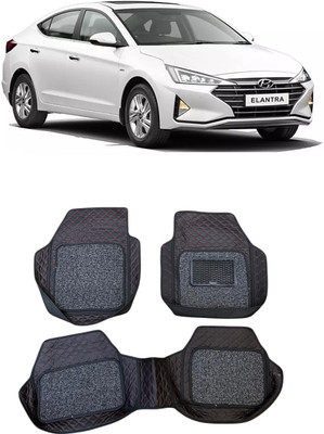 ARNEJA Leatherite 7D Mat For  Hyundai Elantra(Red, Black)