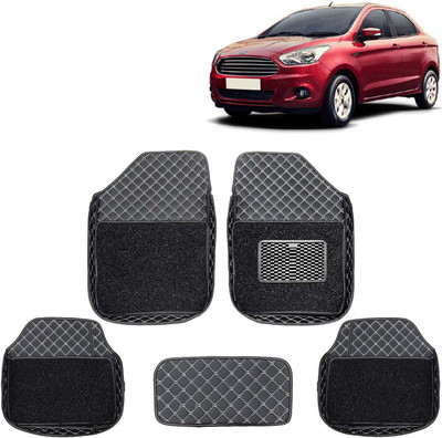 Kingsway Leatherite 7D Mat For  Ford Figo Aspire(Black)
