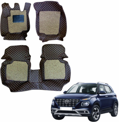 Mecarnic Leatherite 7D Mat For  Hyundai Venue(Brown)