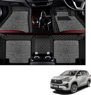 Autoclow Leatherite 7D Mat For  Toyota Innova(Silver, Silver)