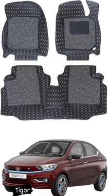 FF TRADERS Leatherite 7D Mat For  Tata Tigor(Black, Silver)