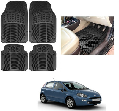 ROSHNEER ENTERPRISES Rubber Standard Mat For  Fiat Punto(Black)