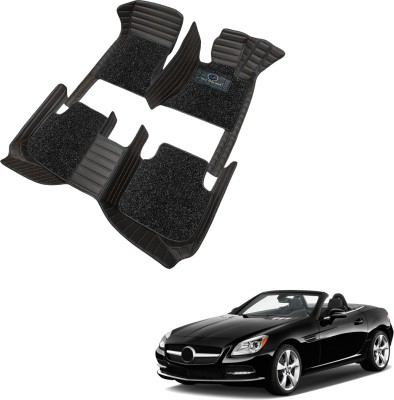 AutoFurnish Leatherite 9D Mat For  Mercedes Benz SLK 350(Black, Brown)