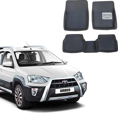 Dapidx Plastic 3D Mat For  Toyota Etios Liva(Black)