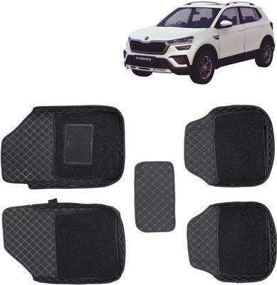 Kingsway Leatherite 7D Mat For  Skoda Kushaq(Black)