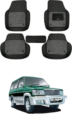 MATIES Leatherite 7D Mat For  Toyota Qualis(Black)