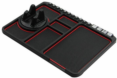 GRANTHI ENTERPRISE Silicone Standard Mat For  Universal For Car(Black)