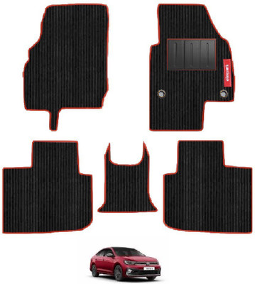 elegant Polypropylene Standard Mat For  Volkswagen Virtus(Black, Red)