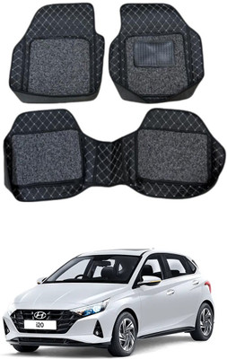 ARNEJA Leatherite 7D Mat For  Hyundai i20(Silver, Black)
